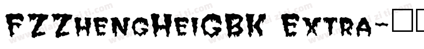 FZZhengHeiGBK Extra字体转换